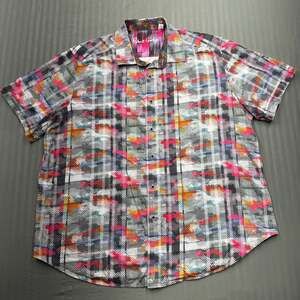 Robert Graham WUC Men’s Vanderlinden Classic Short Sleeve Shirt Medium